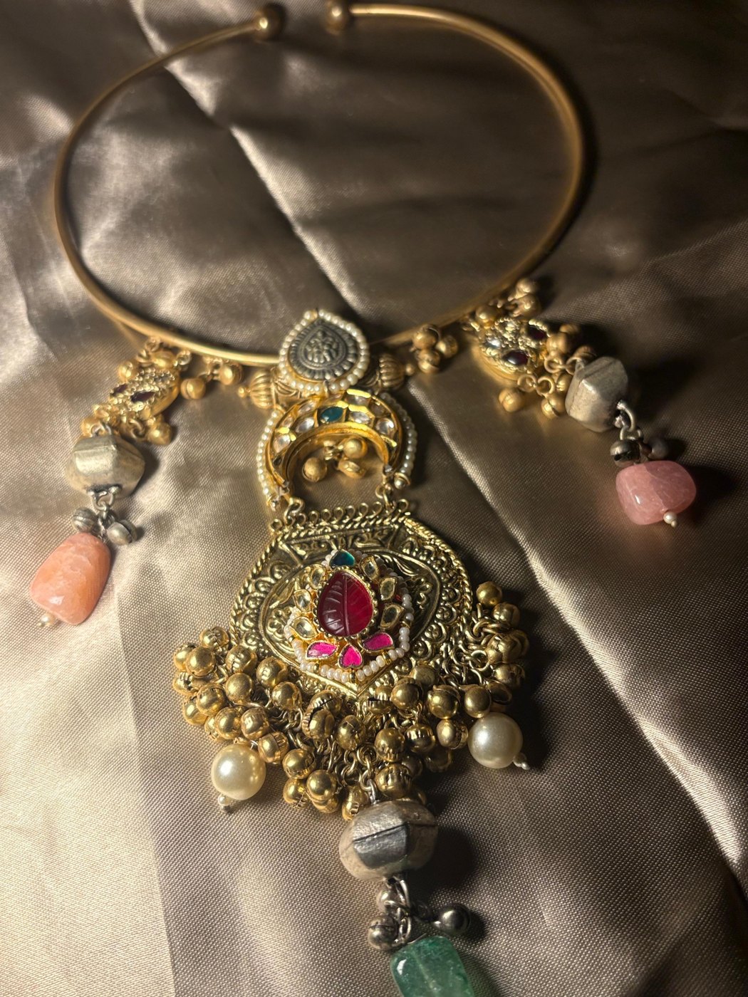 Gulsaaz Pink Drop Pendant