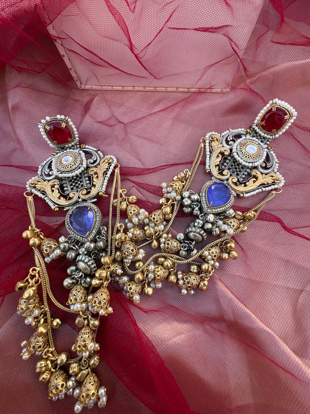 Jhankar Sapphire Chandbali